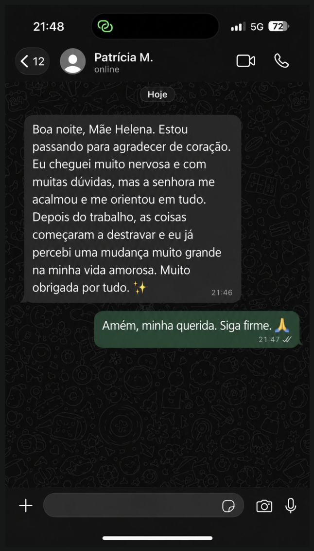 Depoimento de cliente atendida 4
